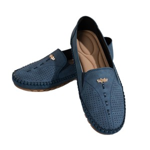 Mocassins pour femmes avec décorations métalliques, chaussures décontractées à enfiler, ballerines confortables en PU pour le bureau et le quotidien, vente en gros et personnalisation - Product Image 5