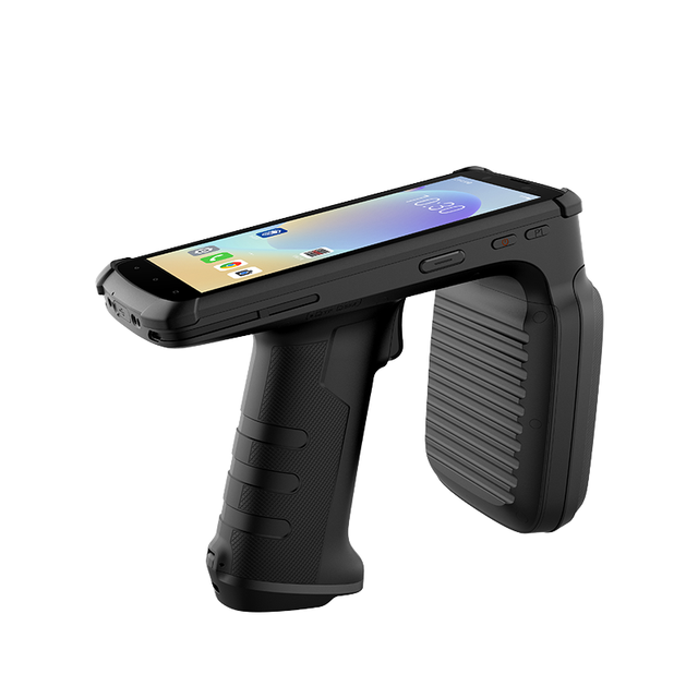 Seuic Android 12 Warehouse Scanner Reader Long Range Handheld UHF RFID NFC Function ABS Material 860-960MHz Frequency ISO