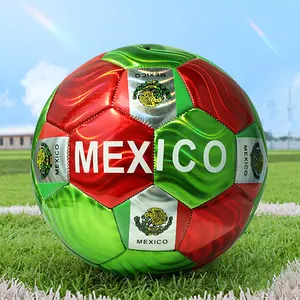 Professionele Aangepaste Logo Mexico Voetbal Kleine Size #5 Kinderen Ballen Veilig Voorraad Voetbal Bal Speelgoed Pvc Voetbal Voor kids