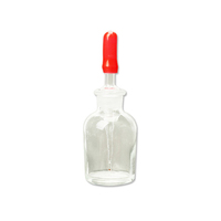 Fournitures de laboratoire professionnelles bouteille de Pipette de réactif liquide en verre clair ambre bouteille de chute