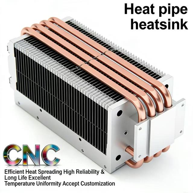 China Professional Manufacturer Cooling Radiator High Power Copper Aluminum Heat Pipe Heatsink 3-Year Warranty Customizable