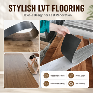 Planche <span class=keywords><strong>de</strong></span> vinyle auto-adhésive LVT, couleur moderne, faible teneur en COV, taille personnalisée, emballage en carton, distributeur, vente en gros, OEM - Product Image 1