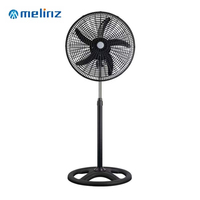 Ventilateur de sol électrique en plastique de 18 pouces avec oscillation, 3 vitesses, fonctionnement silencieux pour usage domestique, vente en gros