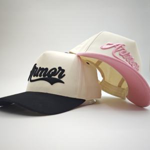 High Quality 5 Panel Curved Brim Structured Oxford Dot Baseball <b>Cap</b> with Custom Embroidery Logo - Product Image 1