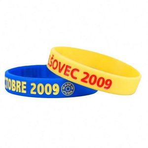 Bracelets en silicone personnalisés de haute qualité, bracelets en caoutchouc avec message ou logo, bracelet en silicone - Product Image 2
