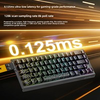Clavier de jeu mécanique à axe magnétique Attack Shark X68HE USB Type-C programmable à faible latence avec course de touches réglable et design ergonomique