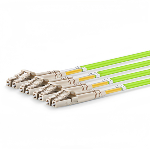 Bán Hot om5 MPO-12 LC sợi cáp tổn thất thấp sợi quang thiết bị cho băng thông cao Mạng - Product Image 4