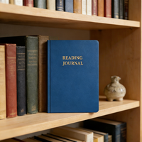 Carnet de lecture A5 en cuir rigide personnalisé, vente en gros d'usine - ligné pour les amateurs de livres et la prise de notes