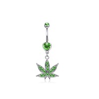 CRYSPURE Nouveauté Été – Piercings de Nombril en Acier Inoxydable avec Zircon Vert en Forme de Tortue pour Femme – Bijoux de Corps en Gros