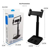 Support de téléphone portable et tablette Yanjin 21A111, support de bureau réglable en ABS pour diffusion en direct, multifonctionnel, anti-vibration