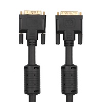 Cable DVI macho a macho de doble enlace de 24 + 1 Pines de alta calidad personalizado con dos ferritas