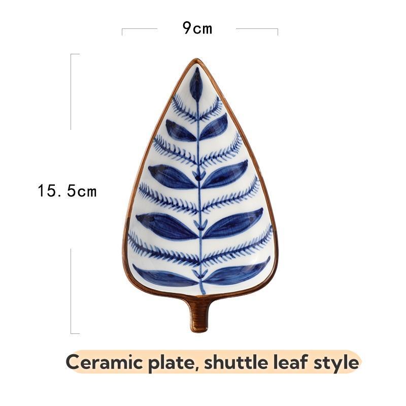 Plaque Feuille-Broche Feuille Style