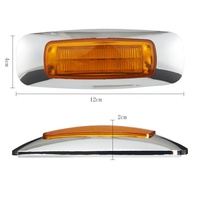Usines d'éclairage de camions Nouveau 12V 24V Rectangle Ambre Camion Stroboscopique Led Lumières Remorque Queue Côté Voyants pour Camion Led