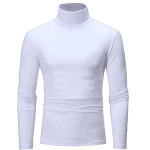 <span class=keywords><strong>Pull</strong></span>-over en maille décontracté pour homme, col roulé fin et confortable, couleur unie - Product Image 3