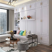 Lit mural pliant vertical Murphy de qualité supérieure pour hôtel et maison, mobilier mural pliant vertical Murphy