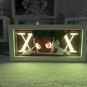 6 Styles de Veilleuses à Effet de Lumière en Papier Découpé Hunter GON FREECSS Killua Zoldyck, Changement de Couleur, pour Fêtes, Chambre, Série Anime, Veilleuse de Dessin Animé - Product Image 4