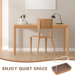 Lot <span class=keywords><strong>de</strong></span> 16 coussinets rectangulaires en silicone pour chaises avec feutre épaissi, protecteurs <span class=keywords><strong>de</strong></span> sol silencieux pour parquets et carrelages - Product Image 6