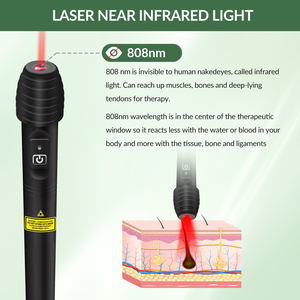 Máquina Médica Láser de Alta Potencia 808nm para Tinnitus, Puntero Terapéutico de Láser Frío Clase 4 para <span class=keywords><strong>Acupuntura</strong></span> - Product Image 2