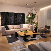 Solution complète tout-en-un : Ensembles de meubles de salon modernes, décoration gain de place, meubles pour petits appartements