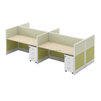 Table de bureau modulaire avec cloisons, postes de travail pour centre d'appels et bureaux BPO