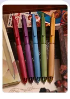 Juego de 5 bolígrafos de gel de colores Morandi, punta fina multicolor de 0,5 mm para estudiantes, para escribir y dibujar, suministros de papelería escolar