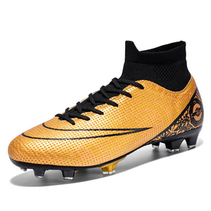 Nuevas botas de fútbol de caña alta para exteriores, unisex, con tacos largos, para estudiantes de primaria y secundaria y adolescentes. - Product Image 4