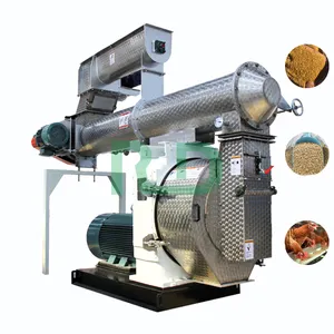 Stable working continuously automatic 1-5t/h animal cow feed grass crushing machine