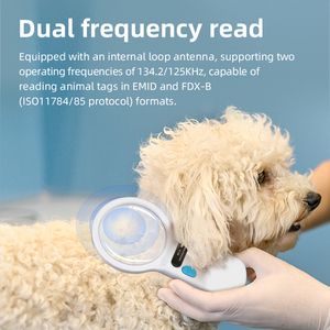 Wyuan w90c FDX-B/emid vật nuôi Máy quét vi mạch iso11784/85 <span class=keywords><strong>LF</strong></span> Đầu đọc động vật 134.2khz/125Khz với kính lúp và chiếu sáng - Product Image 2