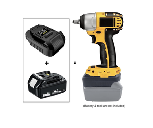 Adattatore MT20DL per Batteria Mak Ita 18V Convertibile per Utensili De Walt 18V Serie Li-ion XR, Compatibile con Batteria Ma <span class=keywords><strong>Kita</strong></span> LXT-400 BL1850 - Product Image 5