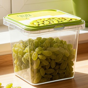 1L 30 ounce fruit jelly pudding <b>storage</b> packaging box Plastic <b>Food</b> <b>Container</b> With Lid air tight <b>stackable</b> square clear - Product Image 5