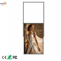 Pantalla Digital LCD de Doble Cara de 43-65 Pulgadas, 4K, Animación, 3000cd/m2, Soporte de Pie, Soporte Lateral Colgante, para Publicidad