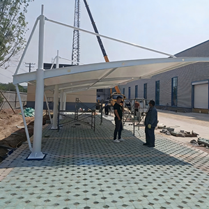 หลังคาสนามกีฬาแบบผ้าคลุมโครงสร้างเมมเบรน PVDF สำหรับสนามกีฬากลางแจ้ง - Product Image 4