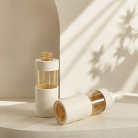 Flacon pompe à lotion 2 couches PET+PP 150 ml, distributeur cosmétique vide pour huile nettoyante, sérum capillaire, logo personnalisé, OEM, vente en gros