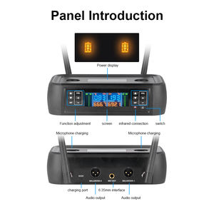 S200 אנטי מיילל אלחוטי מיקרופון דינמי מיקרופון עם טעינה מגנטית לשירת קריוקי - Product Image 2