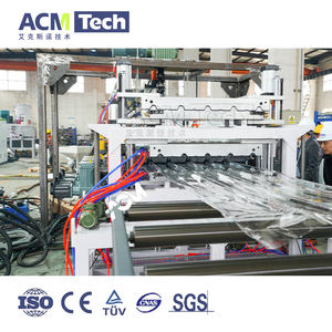 Ligne de production de feuilles de toiture en <span class=keywords><strong>polycarbonate</strong></span> PC, extrudeuse de plastique fabriquée par ACMTECH, machine de fabrication par extrusion - Product Image 3