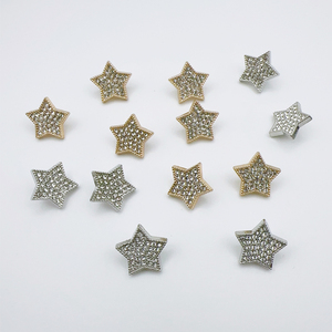 Nouvelle étoile cristal boutons cousus à <span class=keywords><strong>la</strong></span> main élégant petits boutons décoratifs en métal parfumés pour femmes manteau laine bouton de manchette boutons de chemise - Product Image 1