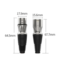 Câble d'alimentation hi-fi RCA mâle à 3Pin XLR, cordon adaptateur Audio non balancé pour haut-parleur, amplificateur mixeur