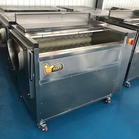 Volautomatische Voedselwinkel Dunschiller Cassave Gember Radijs Aardappelgroente Schoonmaken Fruit Tomaten Radijs Aardappelschilmachine