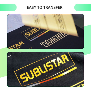 SUBLISTAR Film DTF en feuille d'or métallique à transfert thermique (60CM * 100M), rouleau de film froid de transfert DTF directement sur les panneaux emblématiques - Product Image 6