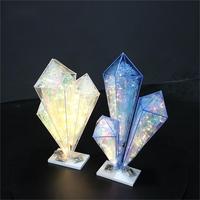 Accessoires décoratifs en cristal créatif, colonnes, pendentifs, T Road Lead, style cristal de mariage, lumière LED