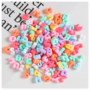 ตัวอักษร<span class=keywords><strong>ภาษา</strong></span>อังกฤษขนาดเล็กน่ารัก 26 ตัว พร้อมตัวเลข ทำจากเรซิ่น แบบหลังแบน สำหรับตกแต่งรองเท้า เคสมือถือ หรือทำชื่อตามสั่ง - Product Image 4