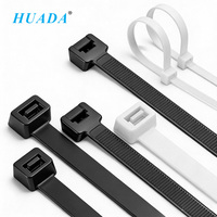 Attaches-câbles en nylon de 14 pouces, 5x350mm, 50LBS, résistantes aux UV, stabilisées à la chaleur, autobloquantes, pour applications électriques extérieures, vente en gros
