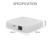 Centro de Control Inteligente para el Hogar Zigbee, Router Gateway, Compatible con Alexa, Cableado, Multimodo, Tuya