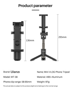 Ulanzi MT-38 Có Thể Mở Rộng Tripod Ảnh Tự Sướng Stick Cho iPhone 13 Pro Max Có Thể Gập Lại <span class=keywords><strong>Mini</strong></span> Cầm Tay <span class=keywords><strong>Monopod</strong></span> Cho Gopro 10 9 8 Hành Động Máy Ảnh - Product Image 5