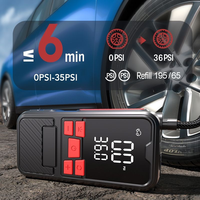 Gonfleur de pneus portable sans fil, mini pompe à air pour voiture avec compresseur d'air numérique, gonfleur de pneus sans fil