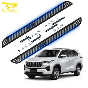 Maremlyn High Quality Nerf Bar Custom LOGO Running Boards With LED Light Side Step For Toyota Innova