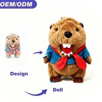 ODM Mignon et Tendance : Peluche Marmotte Super Douce, Pendentif, Petit Charm de Sac Écureuil, Porte-clés, Poupée, Animal en Peluche, Jouet Anti-stress