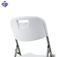 Chaise pliante moderne en plastique avec structure métallique pour événements, fêtes, banquets, écoles et parcs - Utilisation intérieure/extérieure