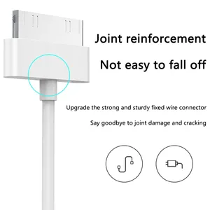<span class=keywords><strong>Cable</strong></span> <span class=keywords><strong>de</strong></span> Datos Micro USB a 30 Pines para Teléfono 4 4s, para <span class=keywords><strong>iPad</strong></span>, para Pod <span class=keywords><strong>2</strong></span> 3, <span class=keywords><strong>Cable</strong></span> <span class=keywords><strong>de</strong></span> <span class=keywords><strong>Carga</strong></span> Rápida para Teléfono - Product Image 4
