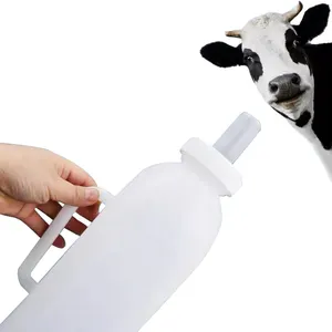 Plastic Tepel Spenen Lamskalf Melk Feeder Plastic Melkfles Zuigen Flessen Met Handvat